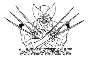 Angry Wolverine Coloring Page