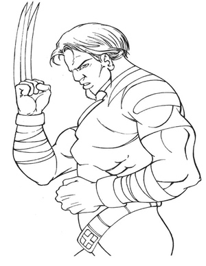 Printable Wolverine Coloring Page