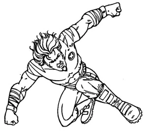 Printable Wolverine Illustration Coloring Page