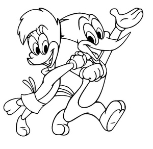 Winnie and Woody the Woodpeckers