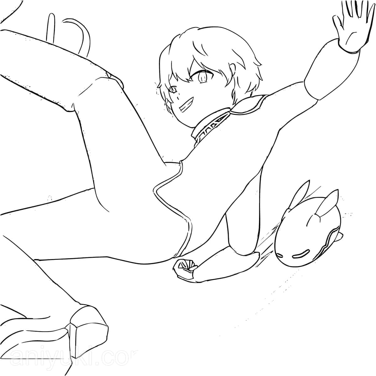 Cool World Trigger Coloring Page Coloring Page