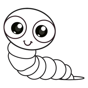 Adorable Happy Worm