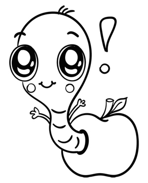 Tiny Worm and Little Apple