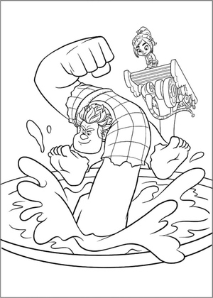 Ralph Battles the Waves