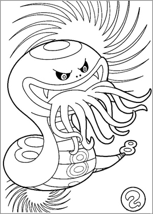 Slurpent, a character from the popular anime series Yo-Kai Watch