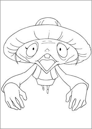 Tattletell from Yo-kai Watch Coloring Page