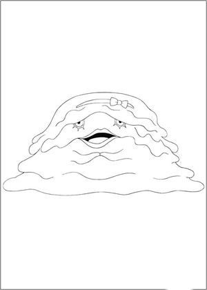 Upbeatelda from the Yo-kai Watch Coloring Page