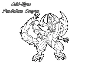 Odd-Eyes Pendulum Dragon Coloring Page