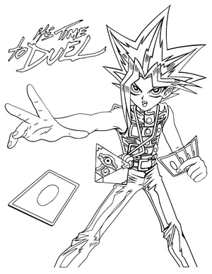 Yugi Muto from the Yu-Gi-Oh series